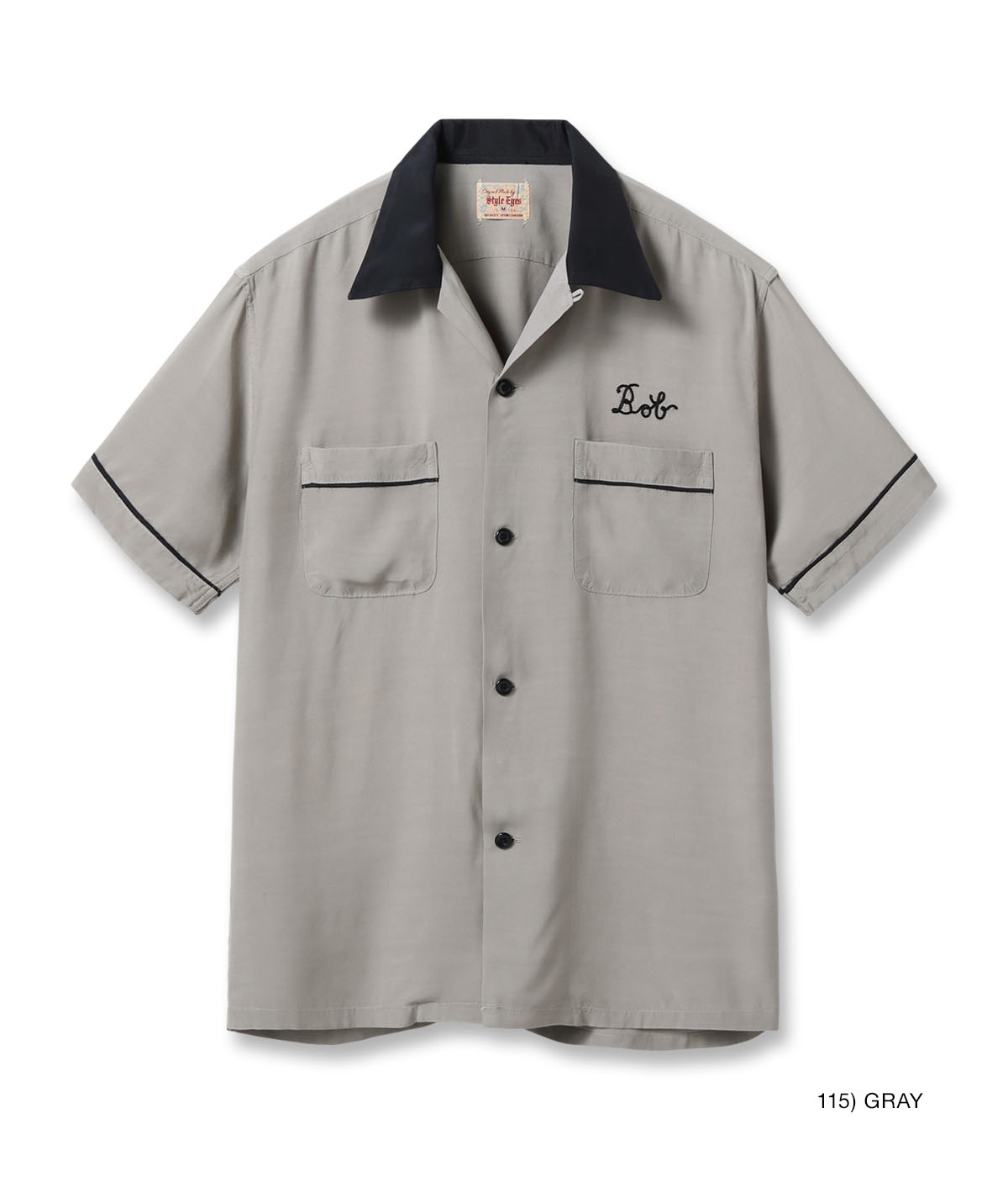 Lot No. SE39456 / RAYON BOWLING SHIRT PIPING
