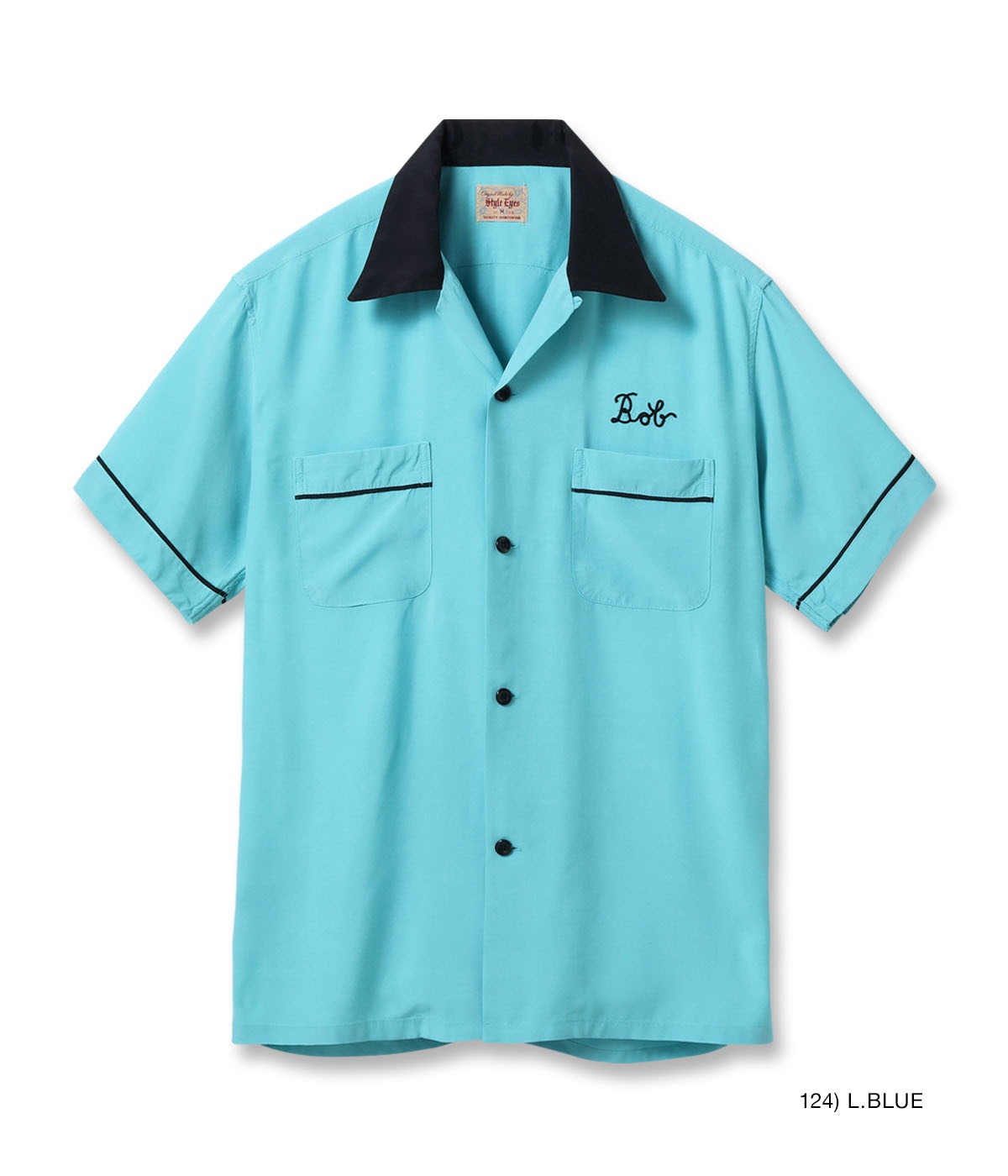 Lot No. SE39456 / RAYON BOWLING SHIRT PIPING