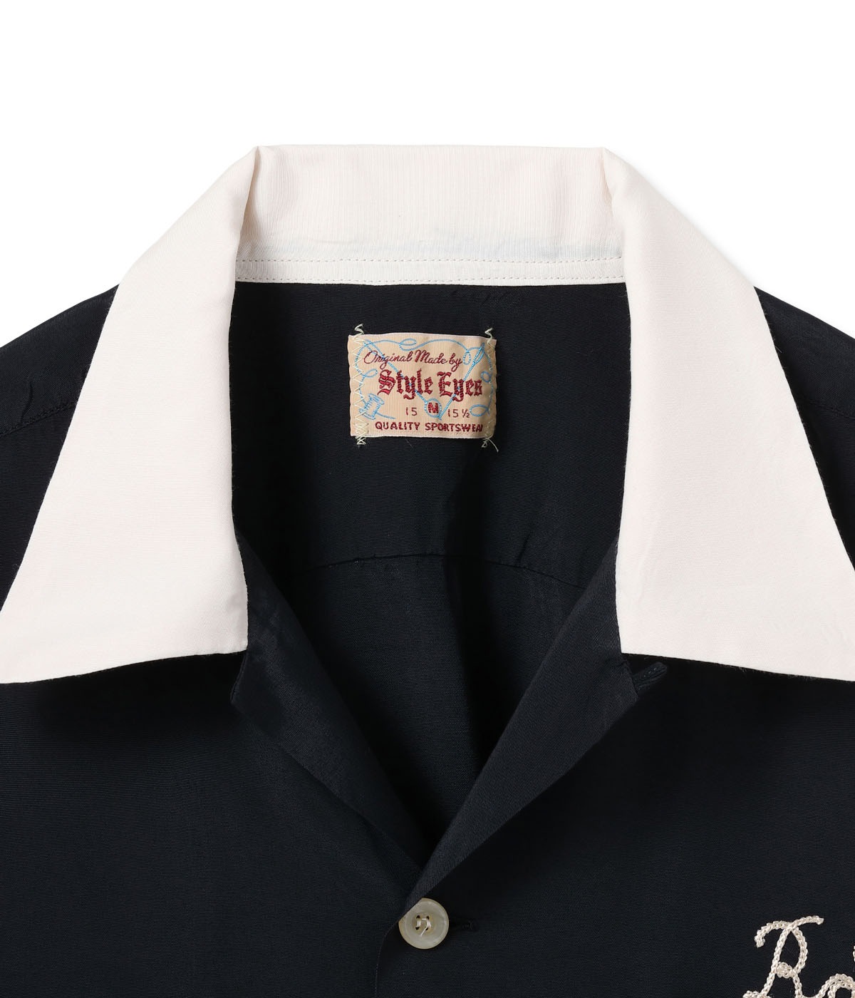 Lot No. SE39456 / RAYON BOWLING SHIRT PIPING
