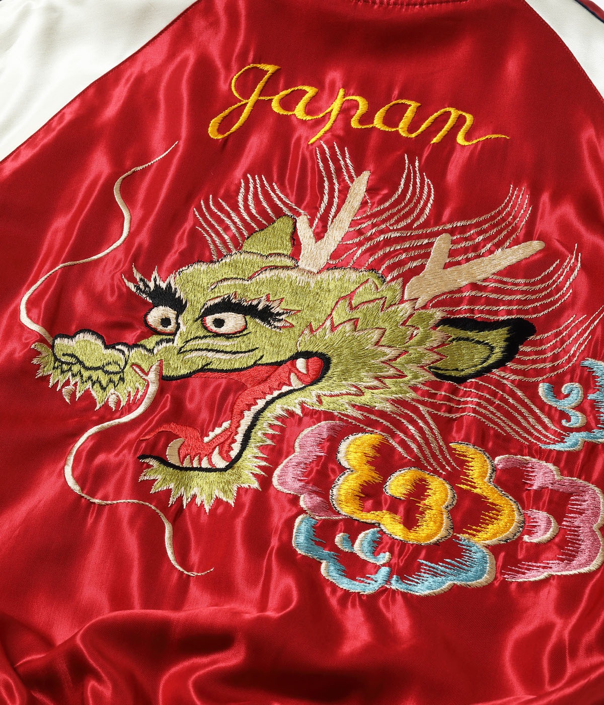 Lot No. TT15972-159 / Early 1950s Style Acetate Souvenir Jacket ��BLACK EAGLE�� �� ��DRAGON HEAD��