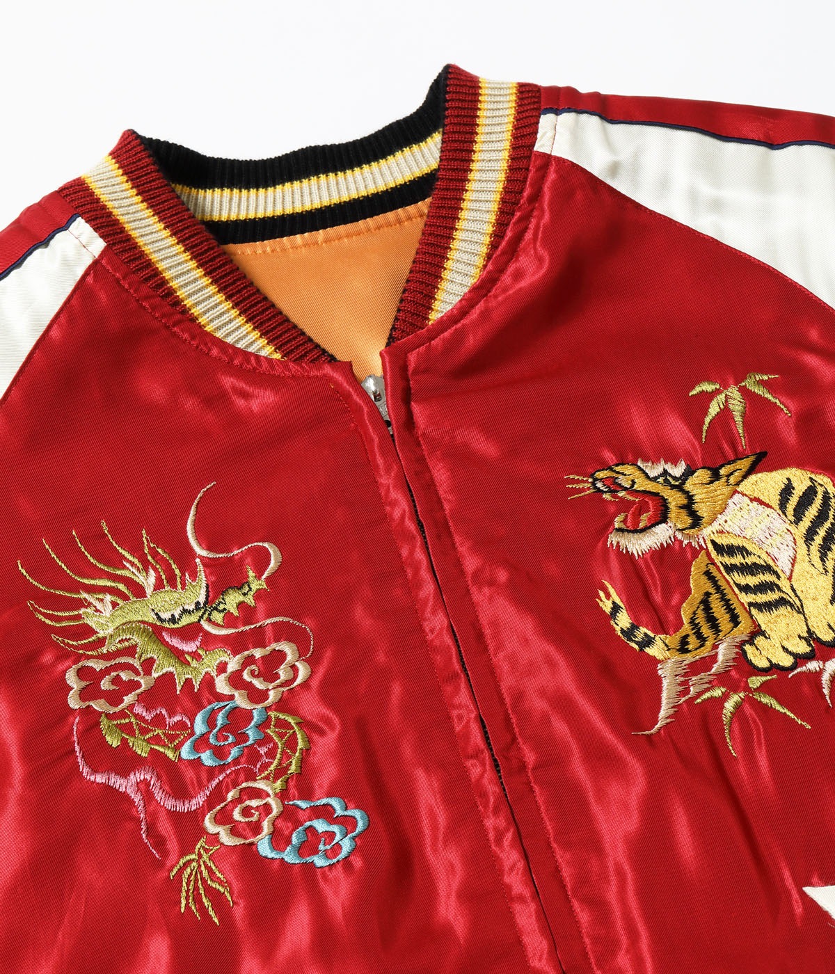 Lot No. TT15972-159 / Early 1950s Style Acetate Souvenir Jacket ��BLACK EAGLE�� �� ��DRAGON HEAD��
