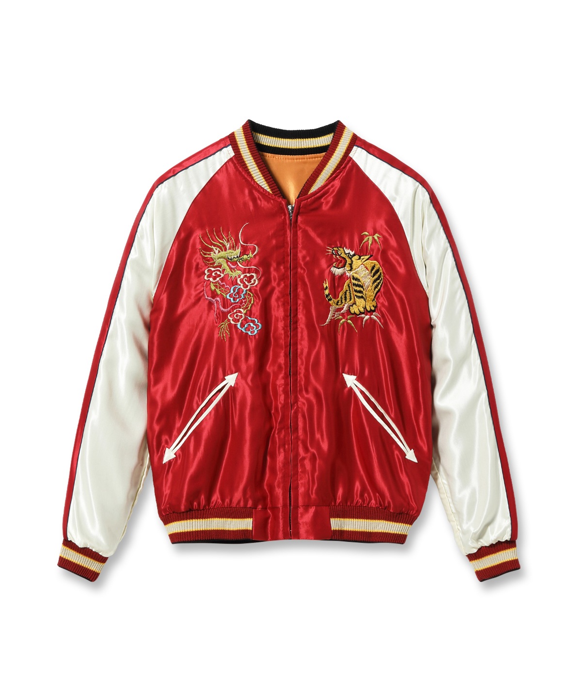 Lot No. TT15972-159 / Early 1950s Style Acetate Souvenir Jacket ��BLACK EAGLE�� �� ��DRAGON HEAD��