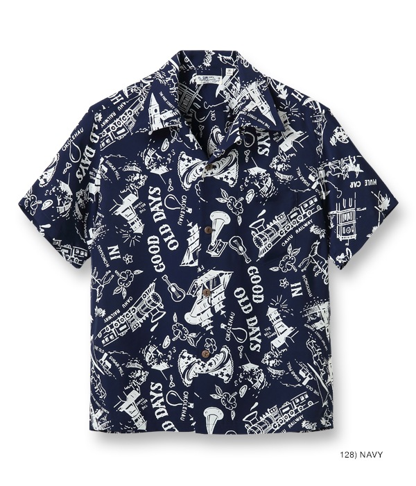 Lot No. SS38791 / RAYON HAWAIIAN SHIRT ��GOOD OLD DAYS��