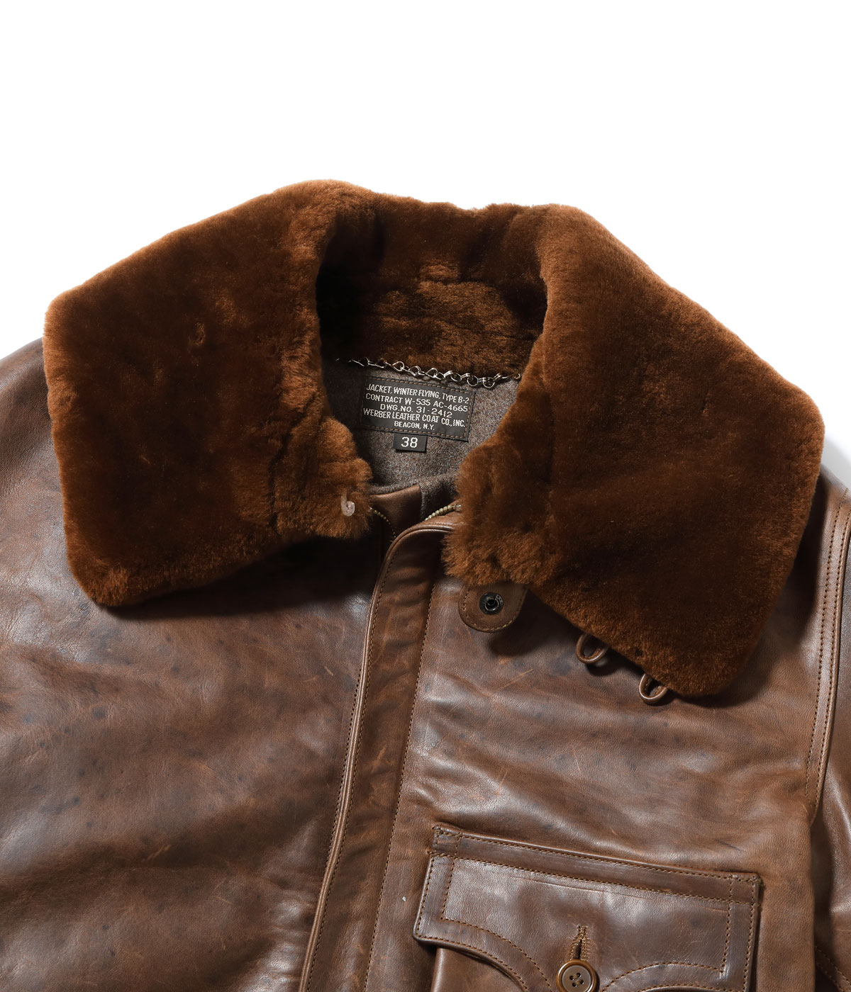 Lot No. BR80662 / Type B-2 ��WERBER LEATHER COAT CO., INC.��