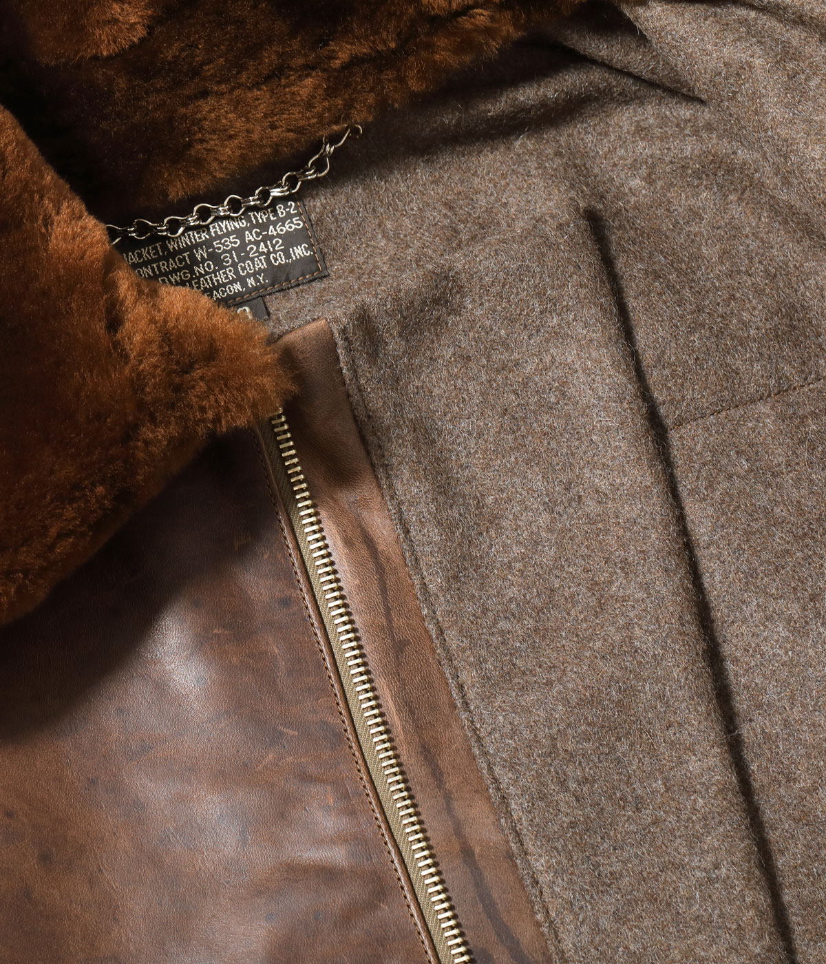 Lot No. BR80662 / Type B-2 ��WERBER LEATHER COAT CO., INC.��