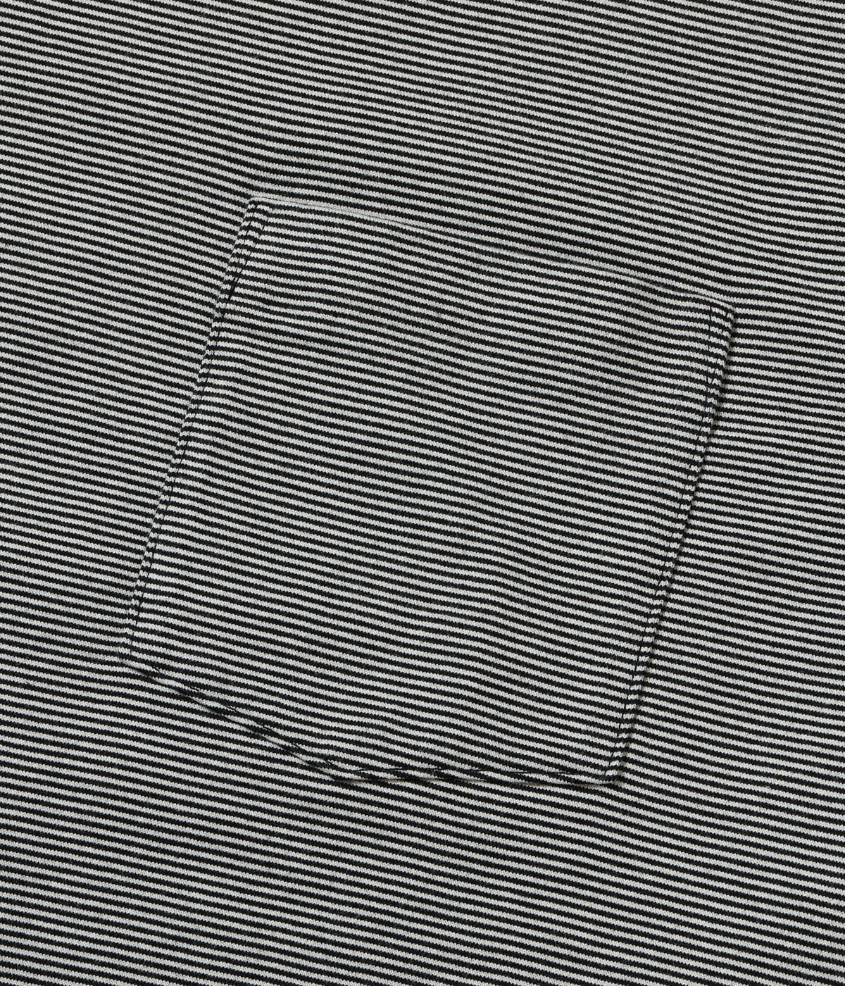 Lot No. WV79679 / WHITESVILLE 30/2 FINE-LINED BORDER T-SHIRT