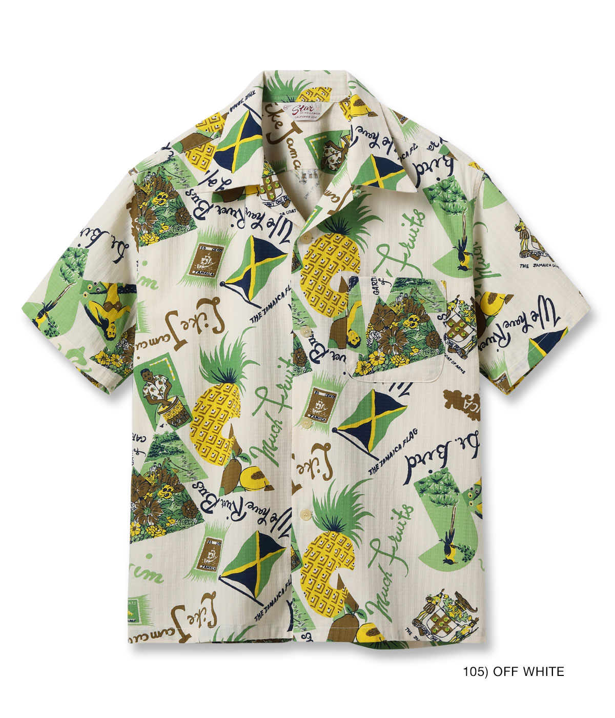 Lot No. SH39719 / DOBBY COTTON OPEN SHIRT ��JAMAICA��