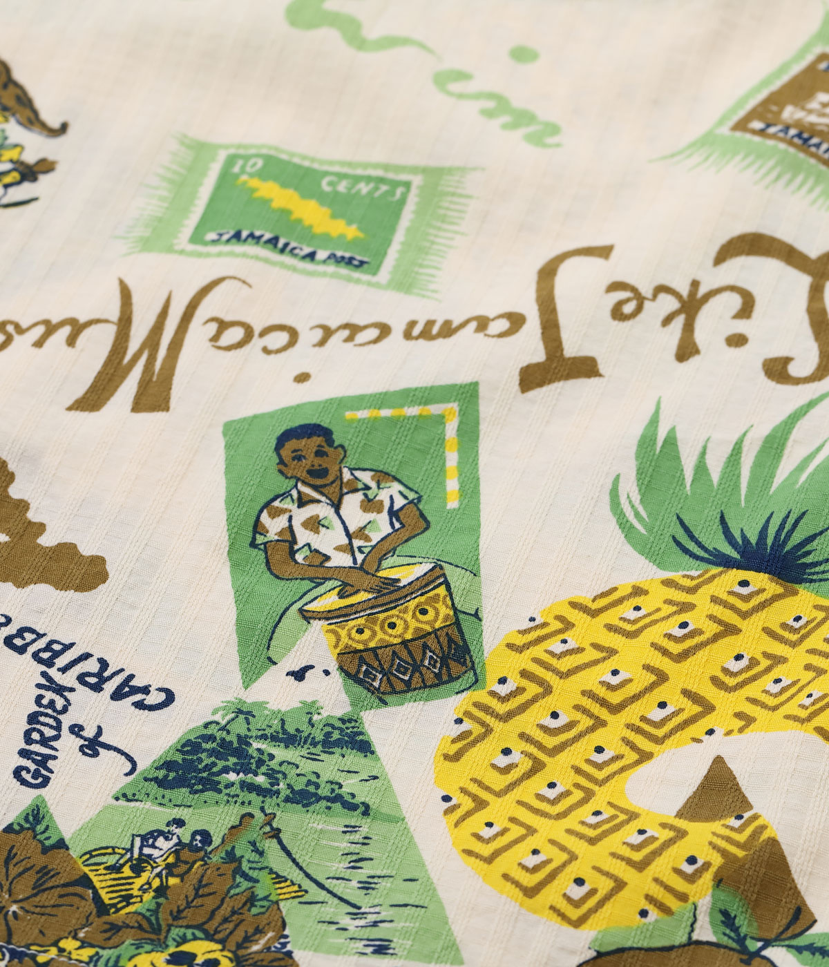 Lot No. SH39719 / DOBBY COTTON OPEN SHIRT ��JAMAICA��