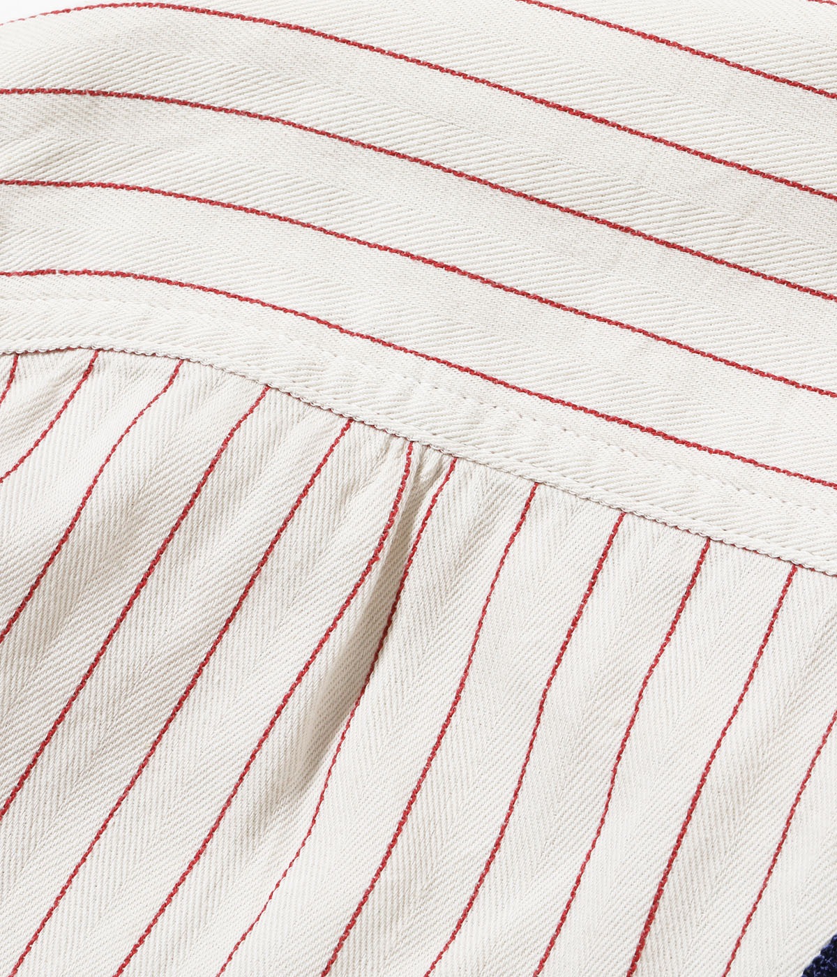 Lot No. SC39732 / COKE STRIPE WORK SHIRT with EMBROIDERED (SHORT SLEEVE)