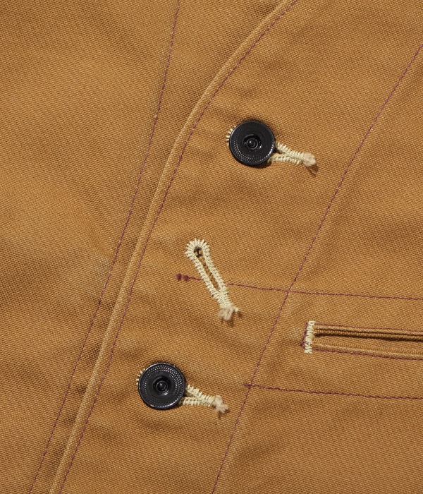 Lot No. SC14375 / 13oz. BROWN DUCK WORK VEST