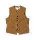 Lot No. SC14375 / 13oz. BROWN DUCK WORK VEST
