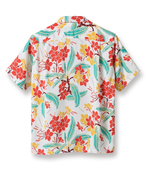 Lot No. SS38328 / RAYON HAWAIIAN SHIRT ��SWEET PLUMERIA��