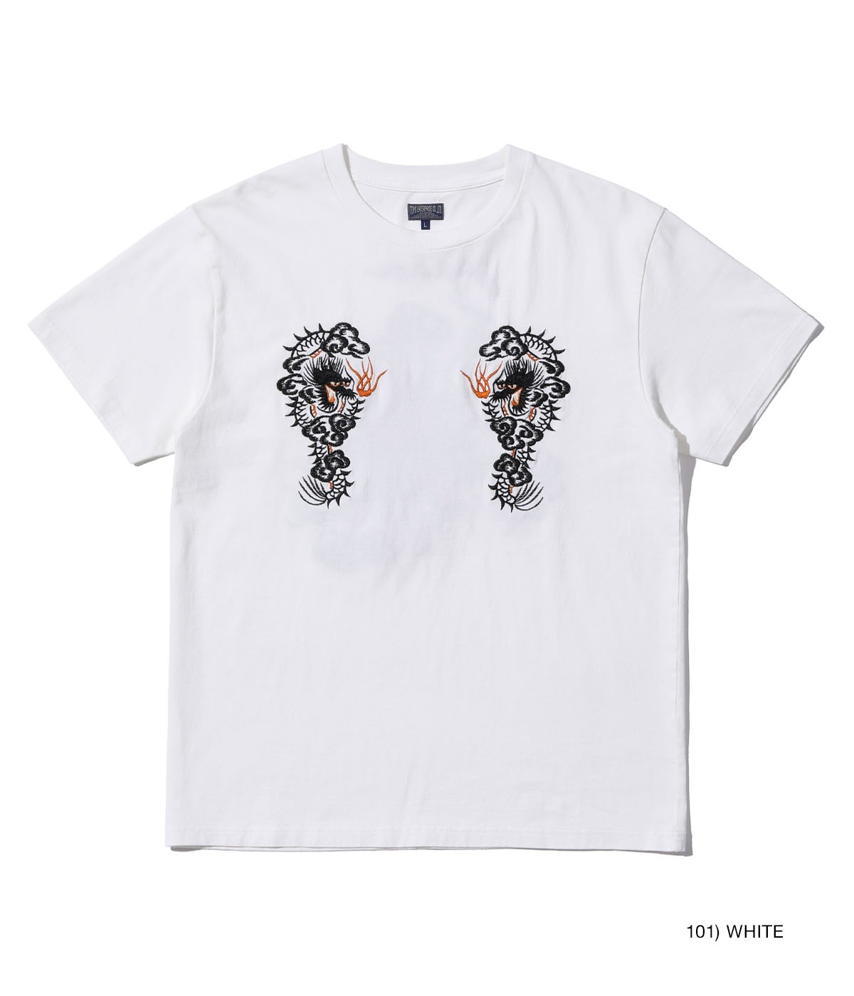 Lot No. TT79388 / SUKA T-SHIRT EMBROIDERED FLOATING DRAGON