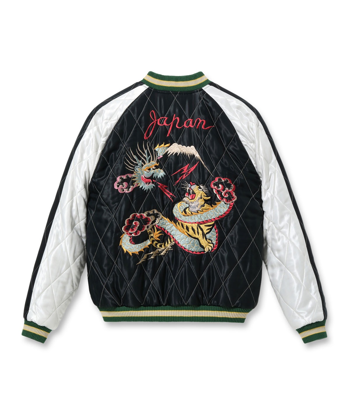 Lot No. TT15666-119 / Mid 1950s Style Velveteen Souvenir Jacket ��SPIDERWEB, SNAKE & SKULL�� �� ��DRAGON & TIGER��