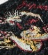 Lot No. TT15666-119 / Mid 1950s Style Velveteen Souvenir Jacket ��SPIDERWEB, SNAKE & SKULL�� �� ��DRAGON & TIGER��