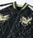Lot No. TT15666-119 / Mid 1950s Style Velveteen Souvenir Jacket ��SPIDERWEB, SNAKE & SKULL�� �� ��DRAGON & TIGER��