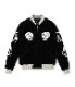 Lot No. TT15666-119 / Mid 1950s Style Velveteen Souvenir Jacket ��SPIDERWEB, SNAKE & SKULL�� �� ��DRAGON & TIGER��