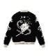 Lot No. TT15666-119 / Mid 1950s Style Velveteen Souvenir Jacket ��SPIDERWEB, SNAKE & SKULL�� �� ��DRAGON & TIGER��