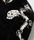 Lot No. TT15666-119 / Mid 1950s Style Velveteen Souvenir Jacket ��SPIDERWEB, SNAKE & SKULL�� �� ��DRAGON & TIGER��