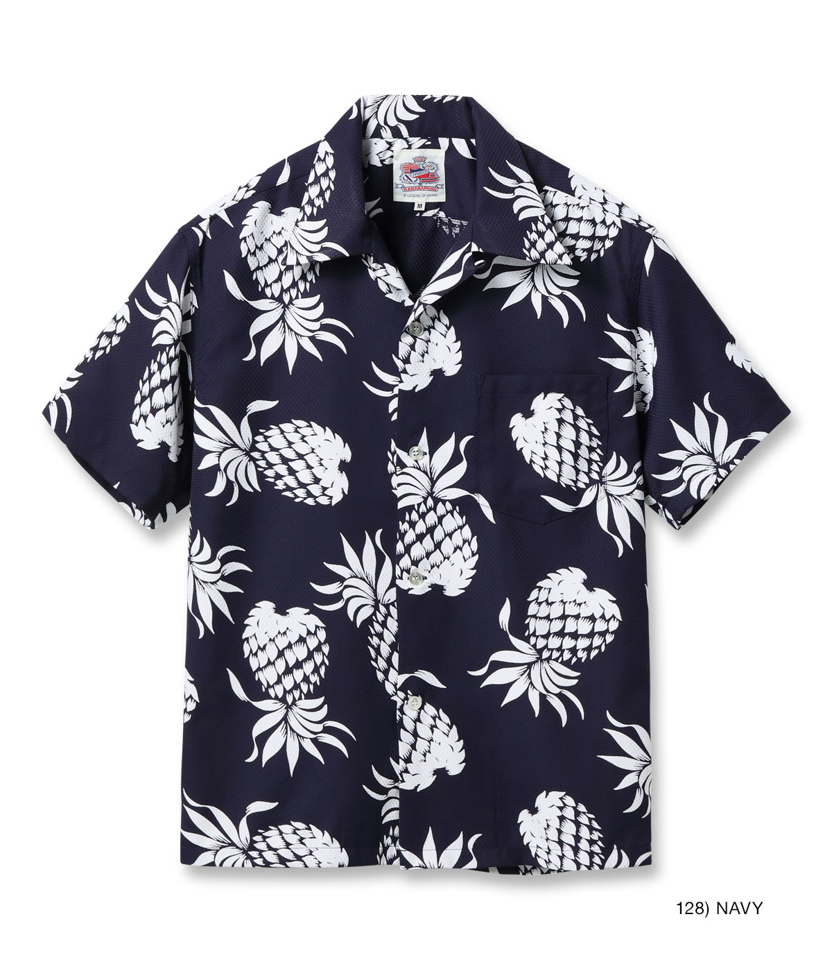 COTTON HAWAIIAN SHIRT“DUKE’S PINEAPPLE” Duke Kahanamoku Men's Cotton Hawaiian Shirt Pineapple Short