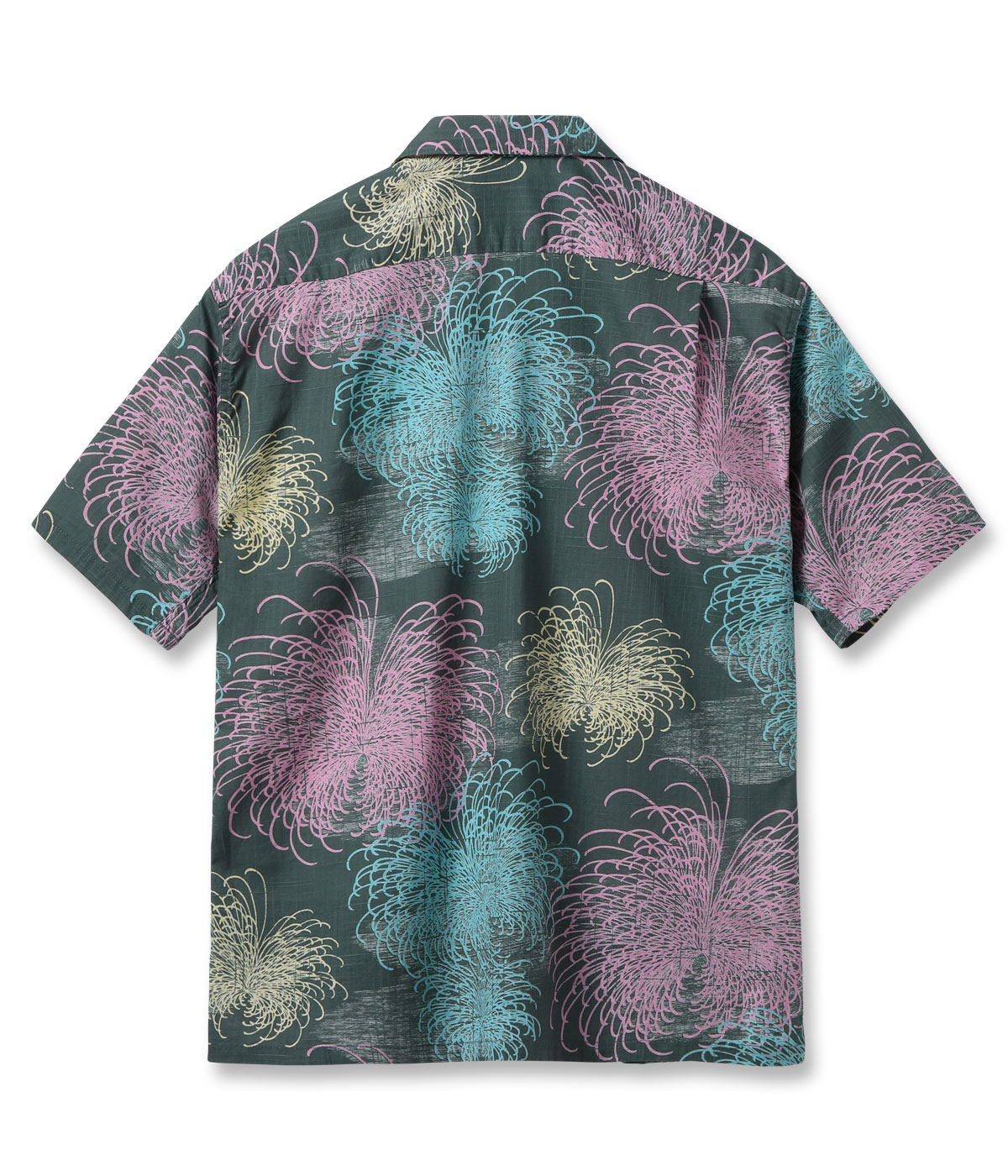 Lot No. SS39694 / COTTON LINEN SLUBYARN HAWAIIAN SHIRT ��CHRYSANTHEMUM��