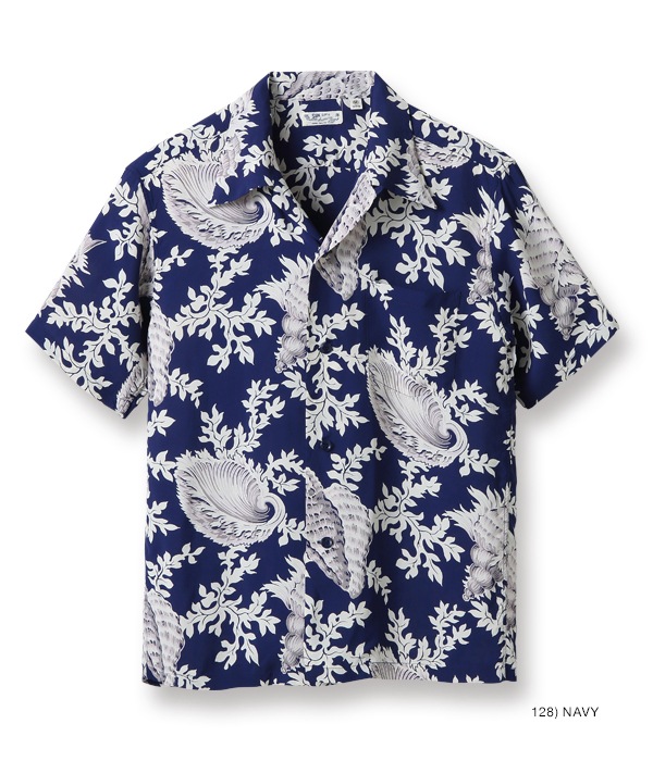 Lot No. SS38330 / RAYON HAWAIIAN SHIRT ��SPIRAL SHELL PARADISE��