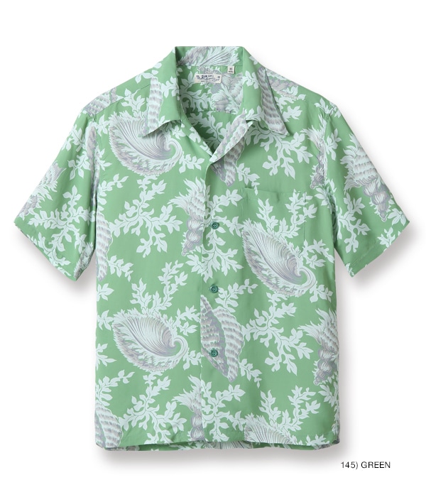 Lot No. SS38330 / RAYON HAWAIIAN SHIRT ��SPIRAL SHELL PARADISE��