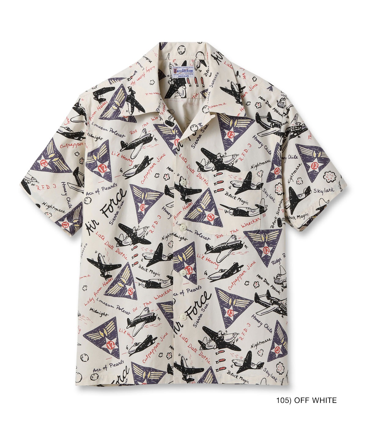 Lot No. BR39323 / TWELFTH AIR FORCE PRINT SHIRT