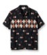 Lot No. SH38384 / HIGH DENSITY RAYON OPEN SHIRT ��ARGYLE�� (SHORT SLEEVE)
