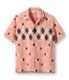 Lot No. SH38384 / HIGH DENSITY RAYON OPEN SHIRT ��ARGYLE�� (SHORT SLEEVE)