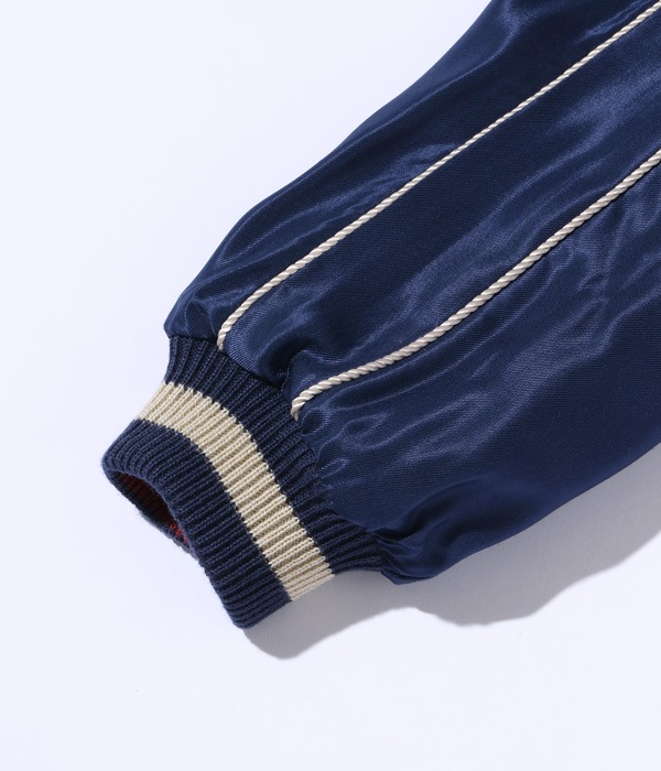 Lot No. TT15491-128 / Early 1950s Style Acetate Souvenir Jacket ��DRAGON HEAD�� �� ��ROARING TIGER��