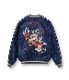 Lot No. TT15491-128 / Early 1950s Style Acetate Souvenir Jacket ��DRAGON HEAD�� �� ��ROARING TIGER��