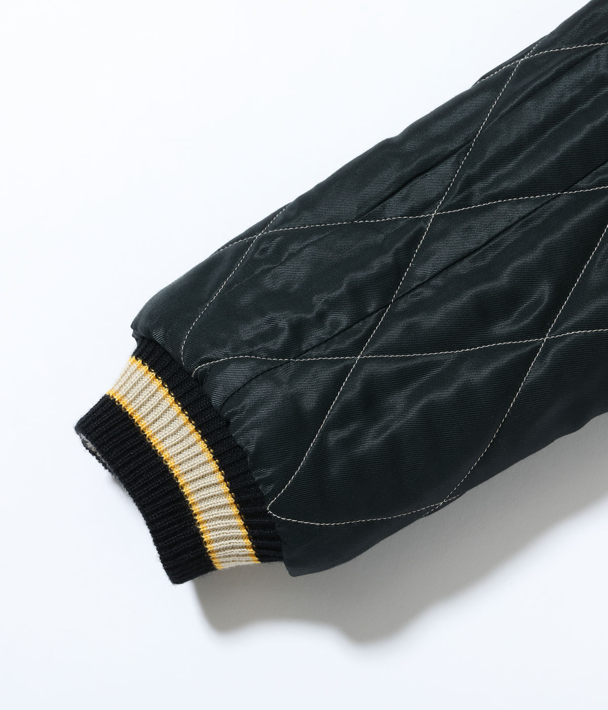 Lot No. TT15792-128 / Mid 1950s Style Velveteen Souvenir Jacket ROARING TIGER  JAPAN MAP