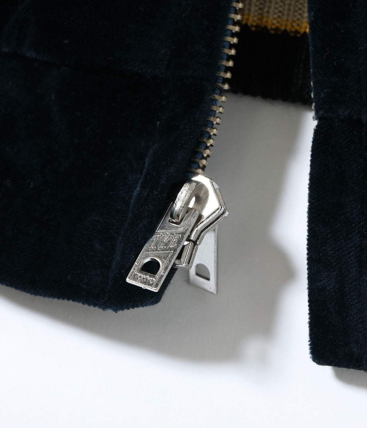 Lot No. TT15792-128 / Mid 1950s Style Velveteen Souvenir Jacket ROARING TIGER  JAPAN MAP