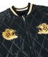 Lot No. TT15792-128 / Mid 1950s Style Velveteen Souvenir Jacket ROARING TIGER  JAPAN MAP