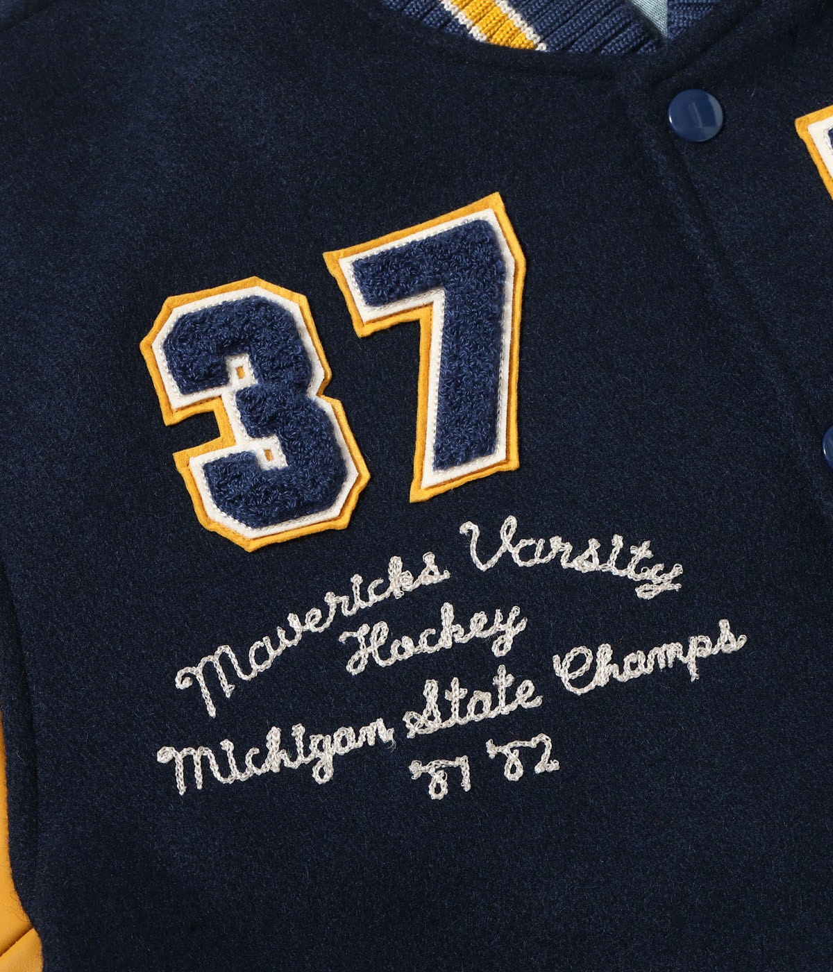 2025ǯ115 / Lot No. WV15782-228 / 30oz. WOOL MELTON AWARD JACKET MAVERICKS (DARK NAVY)