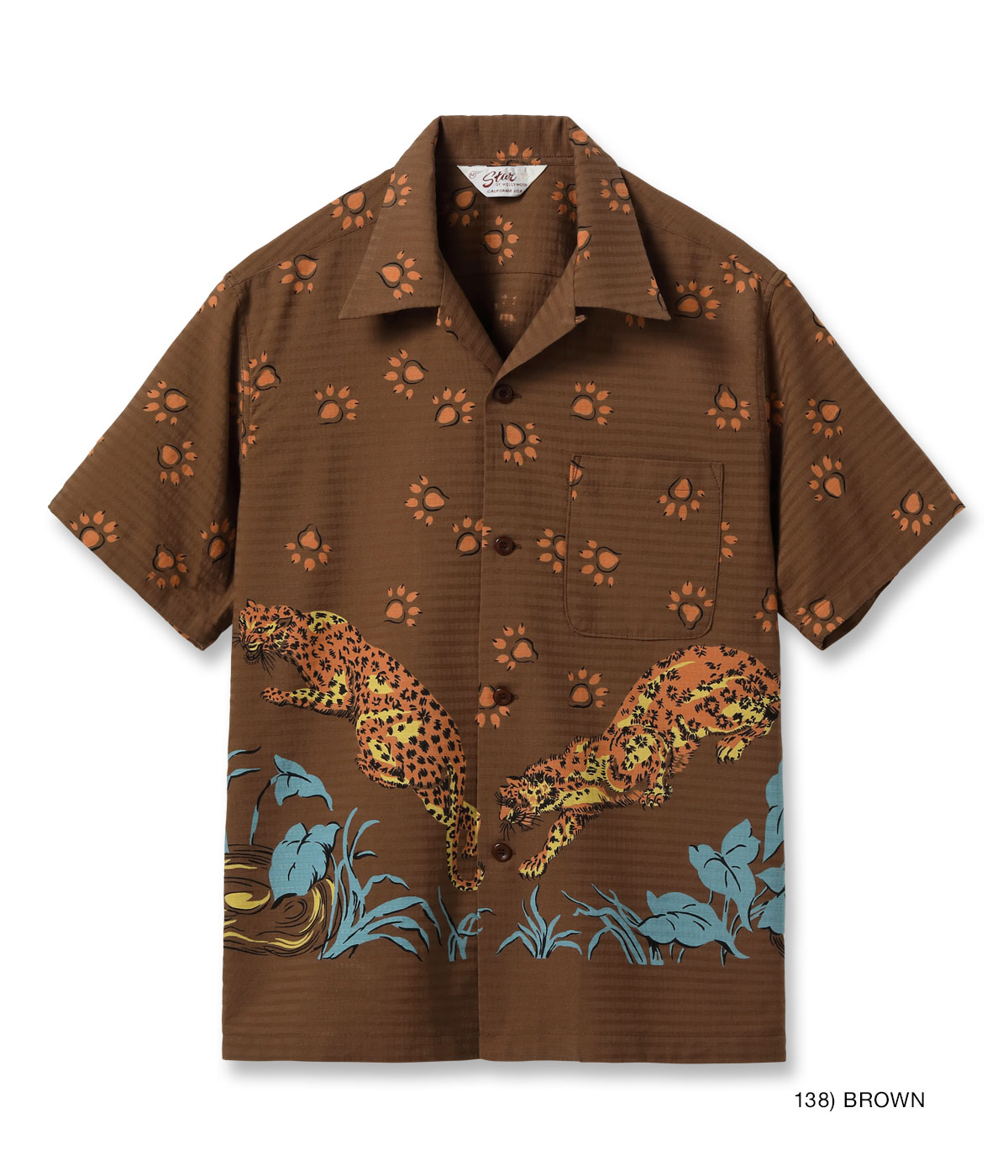 2026ǯ�ղ�����ͽ�� / Lot No. SH39720 / DOBBY COTTON OPEN SHIRT ��LEOPARD��