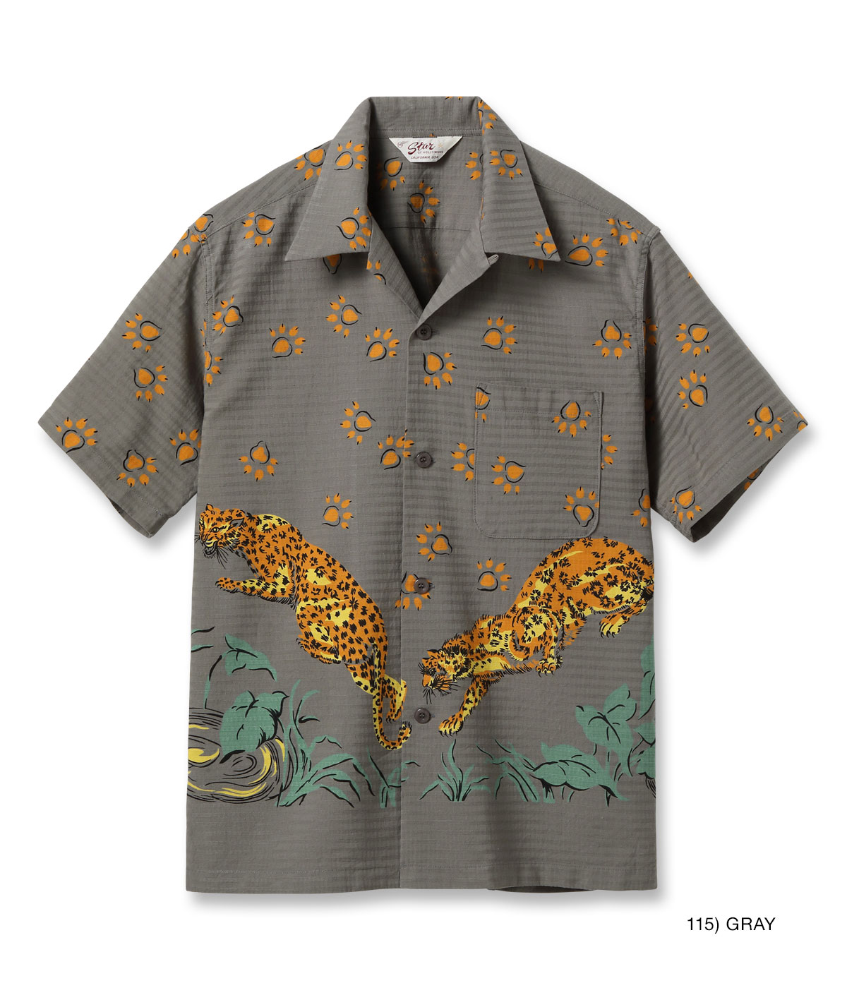2026ǯ�ղ�����ͽ�� / Lot No. SH39720 / DOBBY COTTON OPEN SHIRT ��LEOPARD��