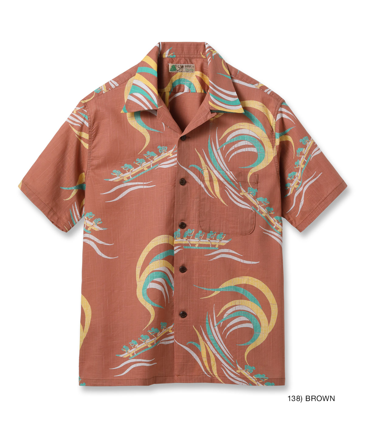 Lot No. SS39695 / COTTON LINEN SLUBYARN HAWAIIAN SHIRT ��HAWAIIAN PADDLE��