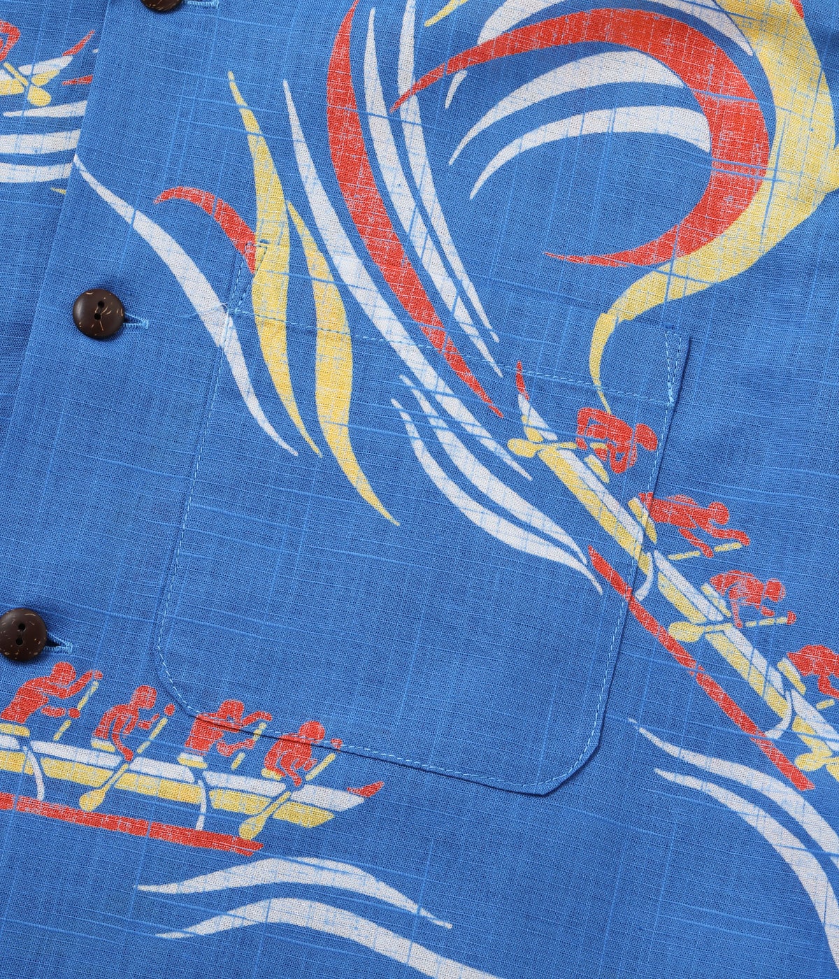 Lot No. SS39695 / COTTON LINEN SLUBYARN HAWAIIAN SHIRT ��HAWAIIAN PADDLE��