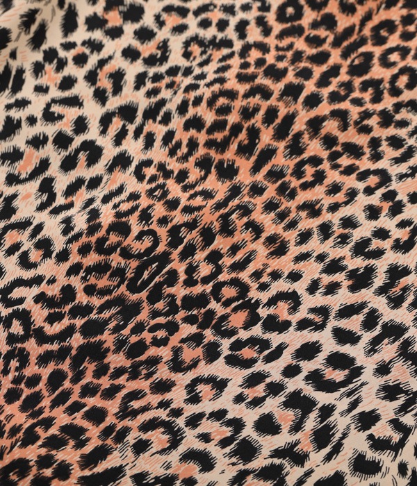 Lot No. SH39080 / HIGH DENSITY RAYON OPEN SHIRT ��LEOPARD��