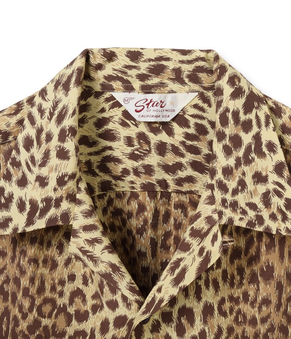 Lot No. SH39080 / HIGH DENSITY RAYON OPEN SHIRT ��LEOPARD��