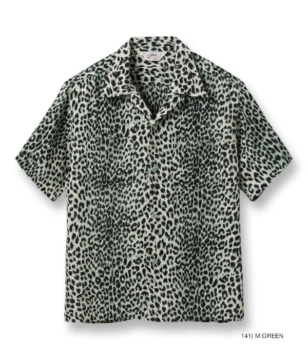 Lot No. SH39080 / HIGH DENSITY RAYON OPEN SHIRT ��LEOPARD��