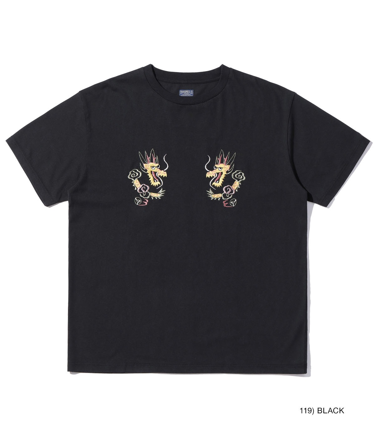 Lot No. TT79390 / SUKA T-SHIRT EMBROIDERED GOLD DRAGON