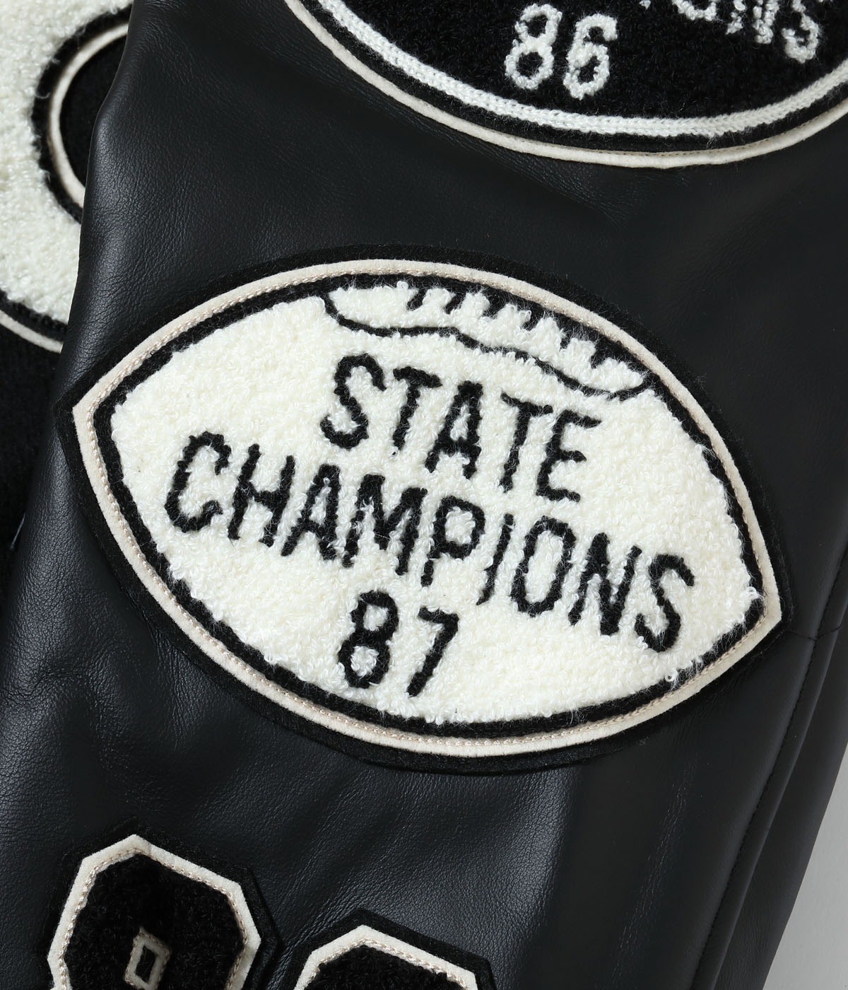 2025ǯ115 / Lot No. WV15783-119 / 30oz. WOOL MELTON AWARD JACKET BLUE PECKERS (BLACK)