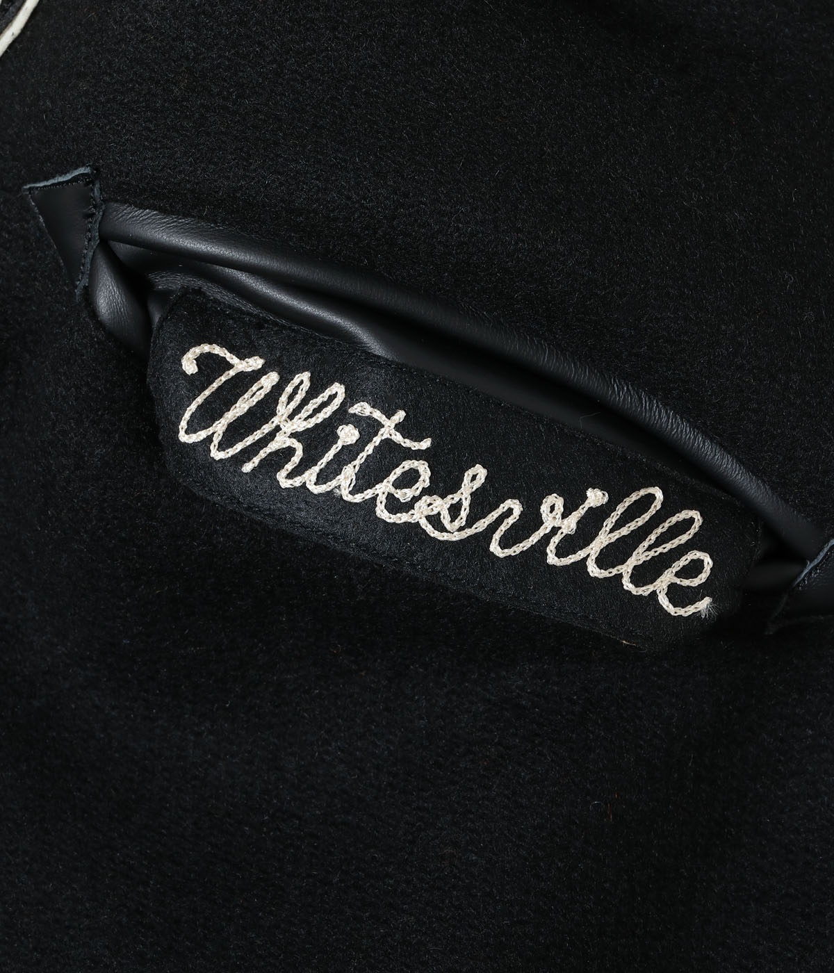 2025ǯ115 / Lot No. WV15783-119 / 30oz. WOOL MELTON AWARD JACKET BLUE PECKERS (BLACK)