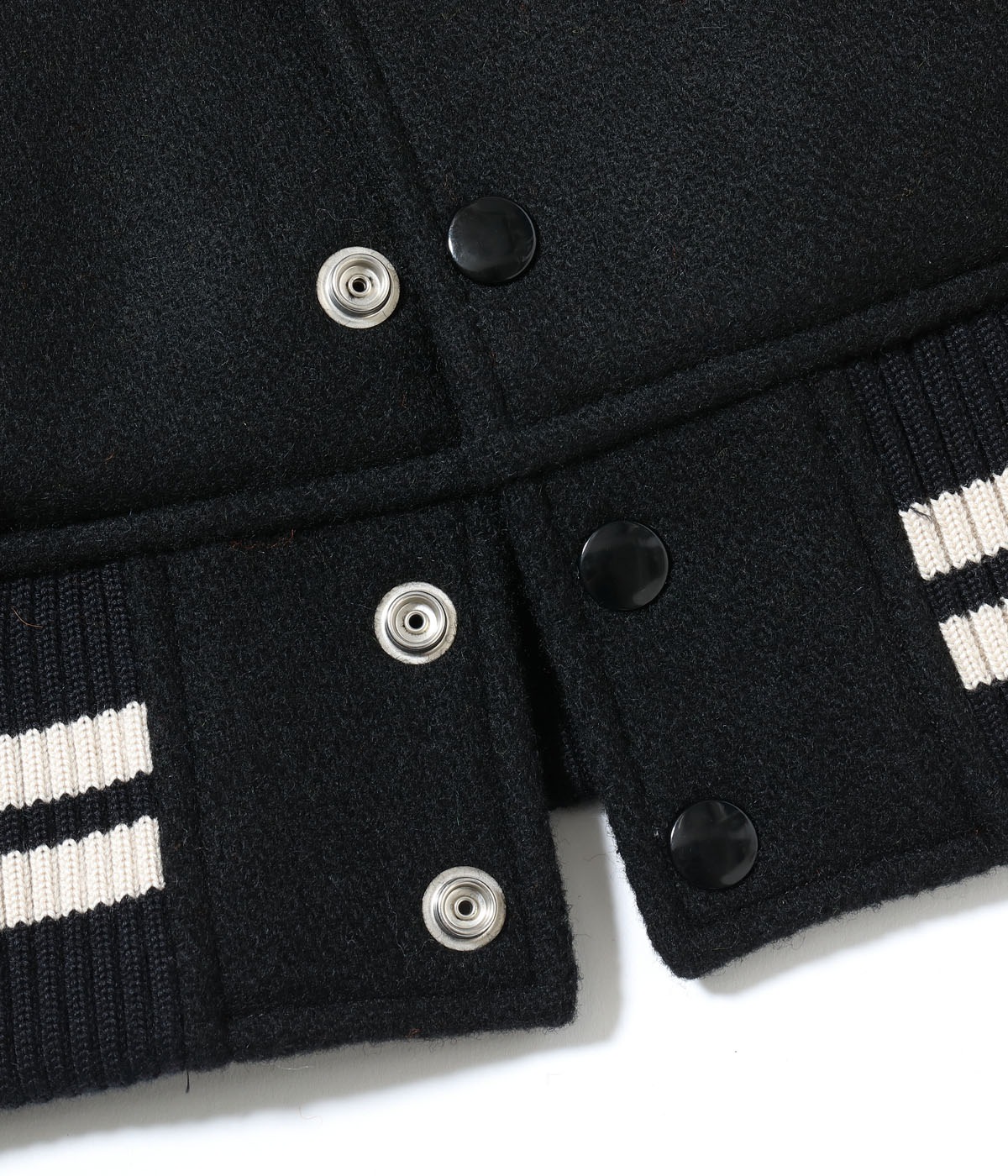 2025ǯ115 / Lot No. WV15783-119 / 30oz. WOOL MELTON AWARD JACKET BLUE PECKERS (BLACK)