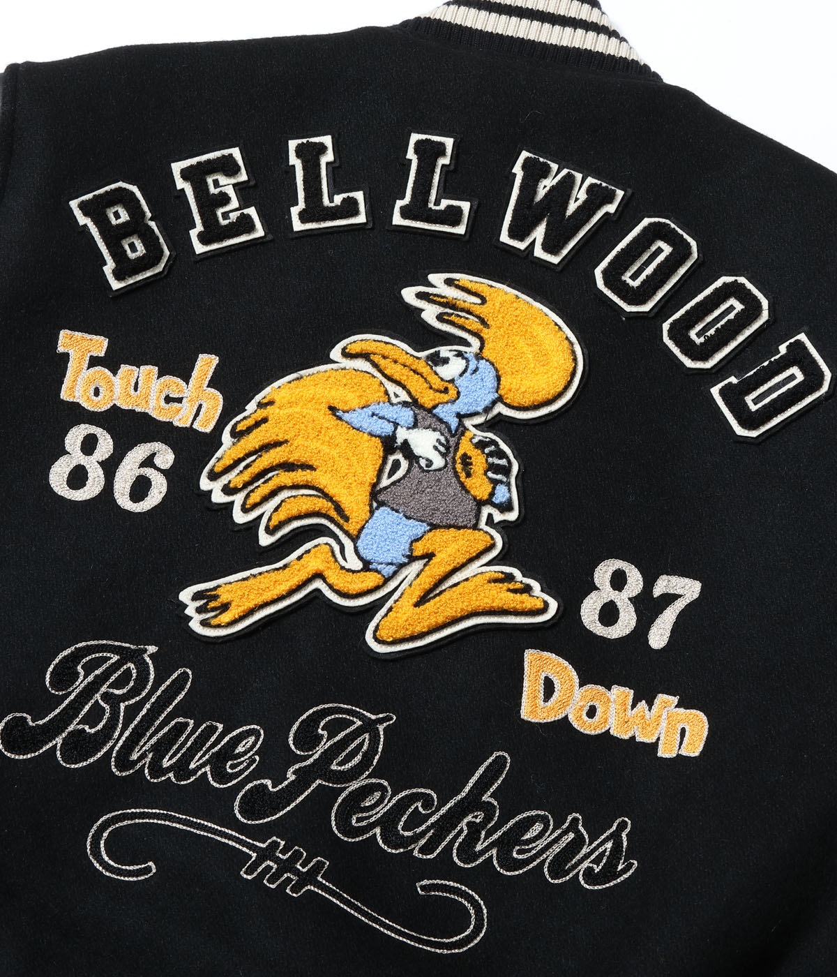 2025ǯ115 / Lot No. WV15783-119 / 30oz. WOOL MELTON AWARD JACKET BLUE PECKERS (BLACK)