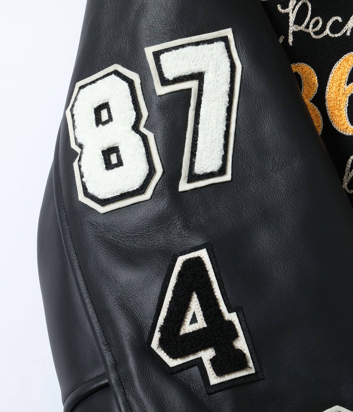 2025ǯ115 / Lot No. WV15783-119 / 30oz. WOOL MELTON AWARD JACKET BLUE PECKERS (BLACK)