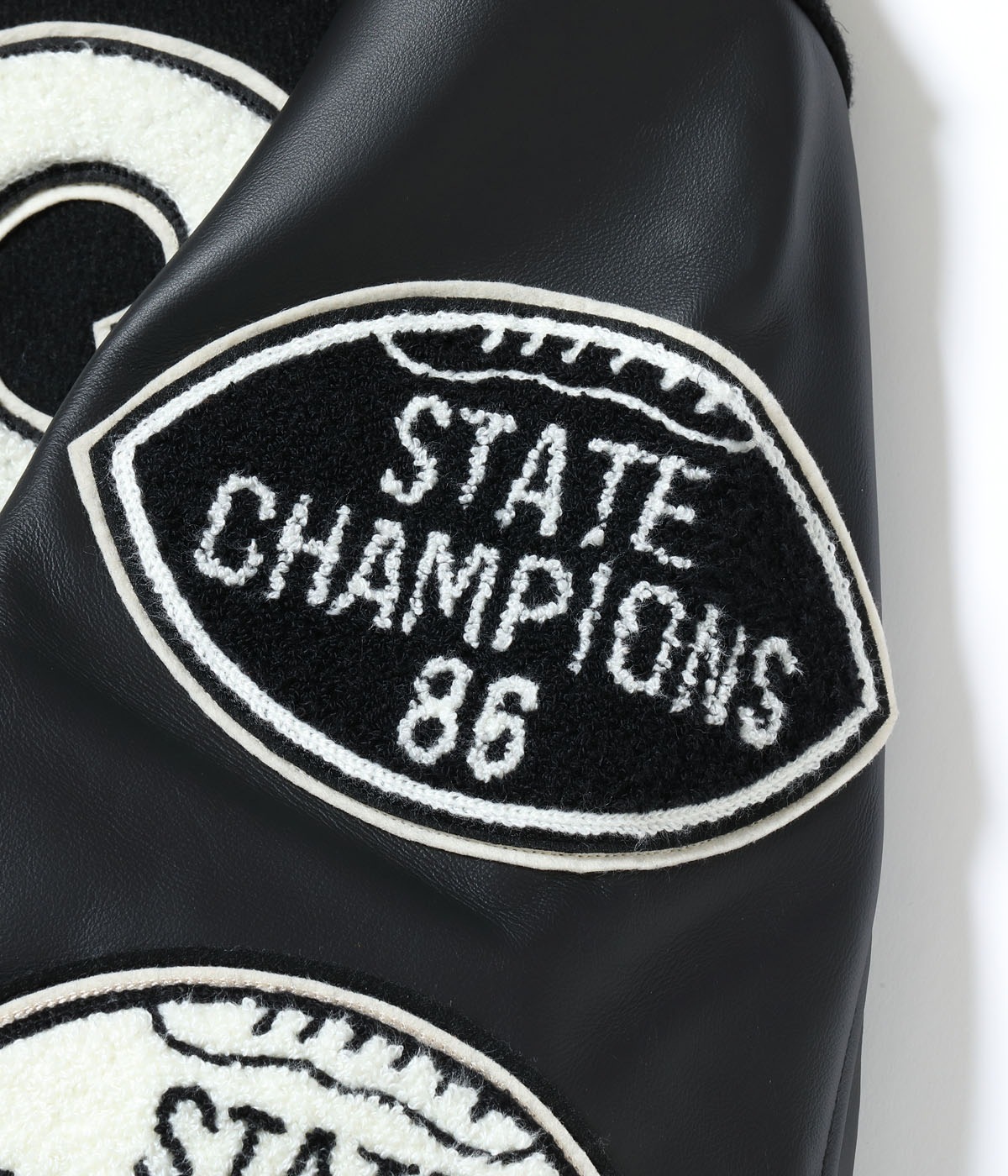 2025ǯ115 / Lot No. WV15783-119 / 30oz. WOOL MELTON AWARD JACKET BLUE PECKERS (BLACK)